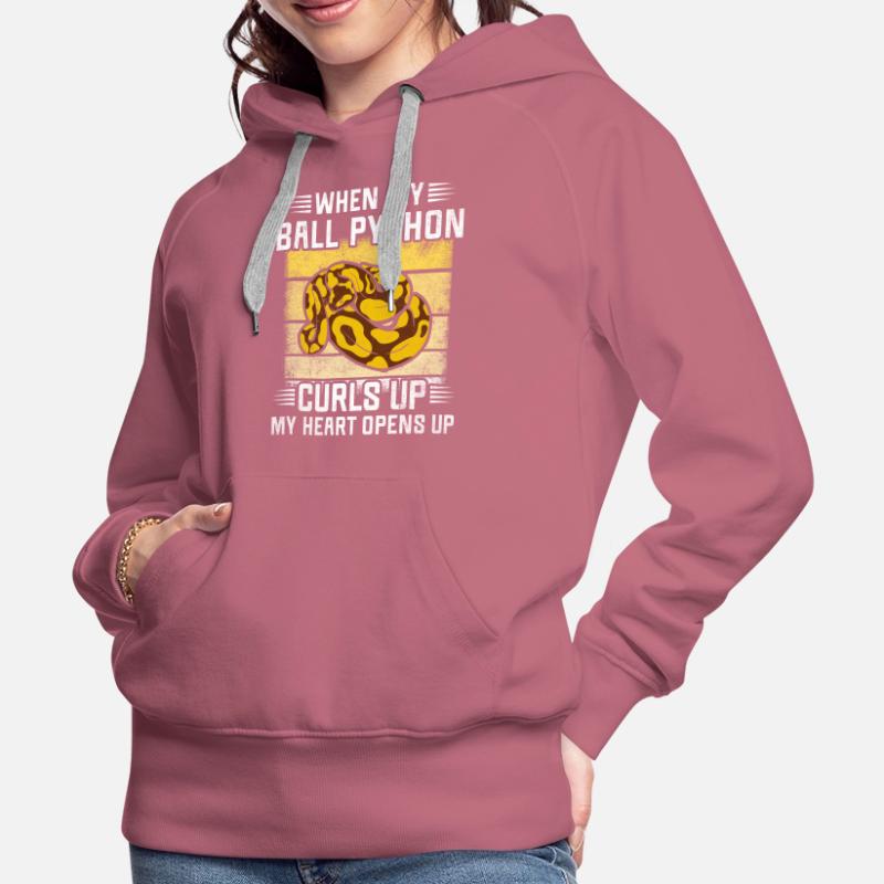 J’aime ma boule de banane Python King Python Sweat à capuche Premium bio Femme