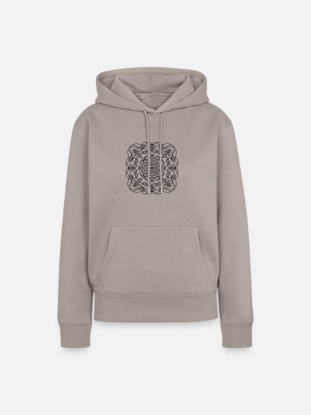 Mandala - Frauen Premium Bio Hoodie - Taupe