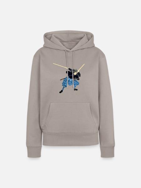 Musashi - Frauen Premium Bio Hoodie - Taupe