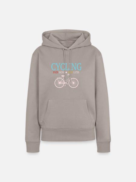 Fahrrad - Frauen Premium Bio Hoodie - Taupe