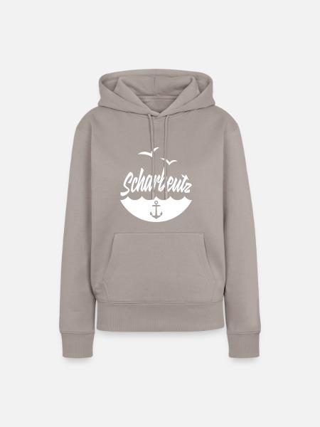 SCHARBEUTZ OSTSEE KÜSTE - Frauen Premium Bio Hoodie - Taupe