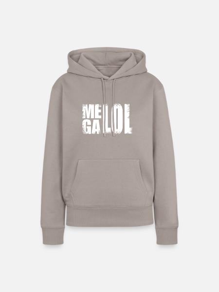 MEGA LOL - Frauen Premium Bio Hoodie - Taupe
