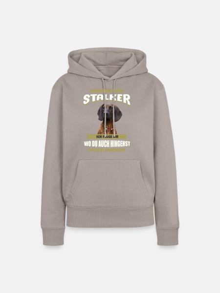 Hannoverscher Schweißhund - Frauen Premium Bio Hoodie - Taupe