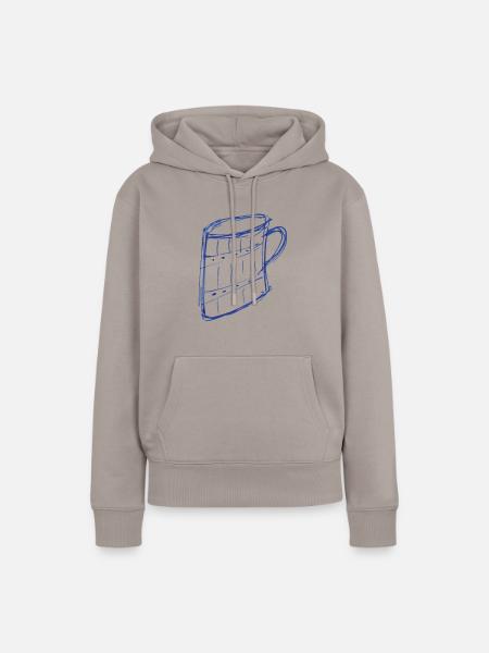 krug for white - Frauen Premium Bio Hoodie - Taupe