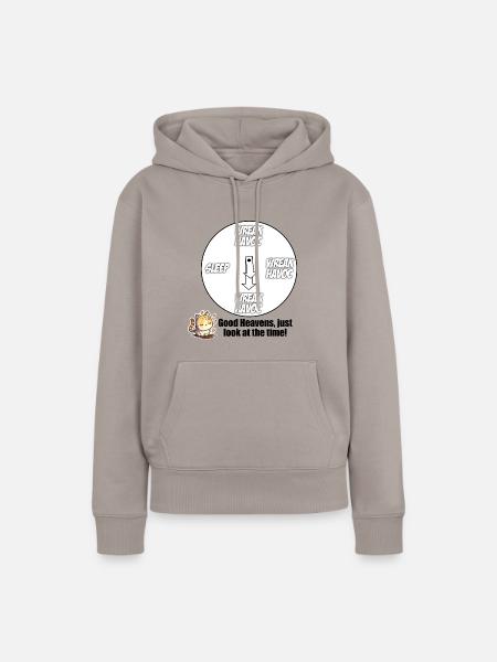 Chaos Katze - Frauen Premium Bio Hoodie - Taupe