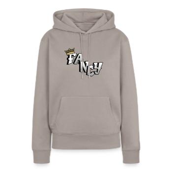 Fancy / stylisch - Frauen Premium Bio Hoodie - Taupe - Vorne - Julia (174cm)
