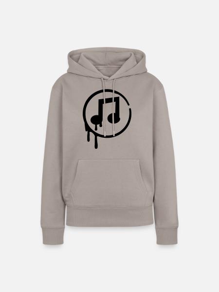 musik_f1 - Frauen Premium Bio Hoodie - Taupe
