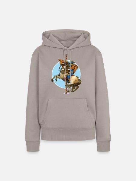 NAPOLEON - Frauen Premium Bio Hoodie - Taupe
