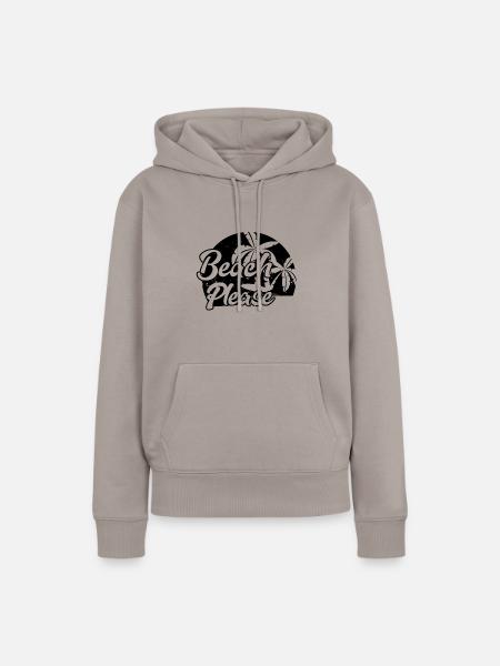 Strand - Frauen Premium Bio Hoodie - Taupe