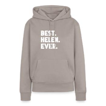 Beste Helen Beliebte Geburtsnamen Helen Kostüm - Frauen Premium Bio Hoodie - Taupe - Vorne - Julia (174cm)