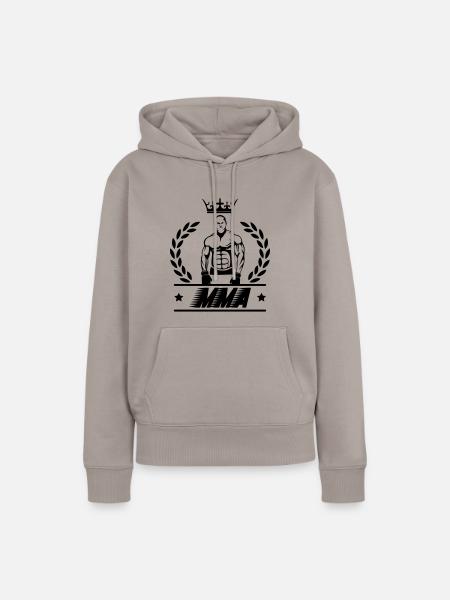 MMA Wappen - Frauen Premium Bio Hoodie - Taupe