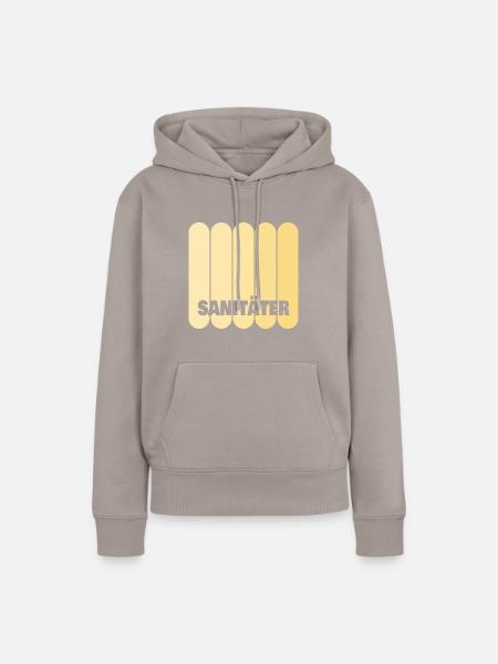 Sanitäter - Frauen Premium Bio Hoodie - Taupe