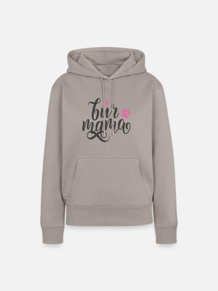 Für Mama - Frauen Premium Bio Hoodie - Taupe