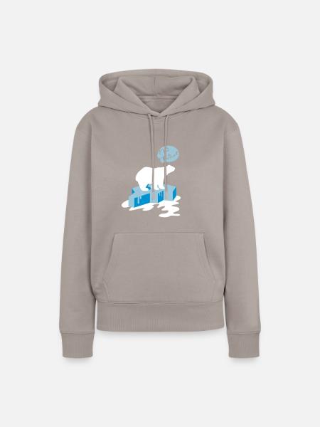 no_future - Frauen Premium Bio Hoodie - Taupe