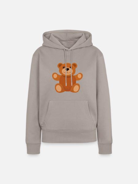 Teddy - Frauen Premium Bio Hoodie - Taupe