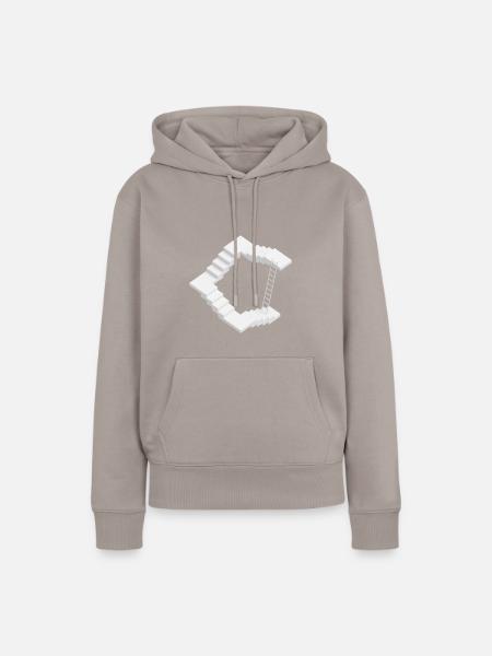 Treppe Fehlkonstruktion - Frauen Premium Bio Hoodie - Taupe