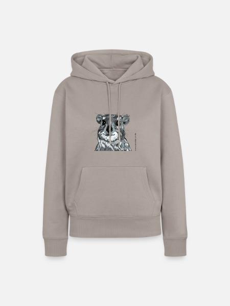 klippschliefer - Frauen Premium Bio Hoodie - Taupe