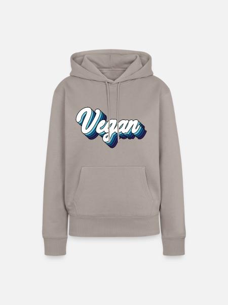 Vegan - Frauen Premium Bio Hoodie - Taupe