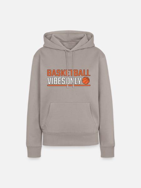 Basketball vibes only - Frauen Premium Bio Hoodie - Taupe