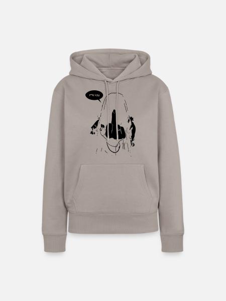 EXENDING - Frauen Premium Bio Hoodie - Taupe