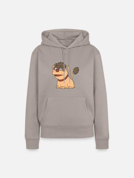 Moppi - Frauen Premium Bio Hoodie - Taupe