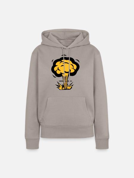 Atompilz - Frauen Premium Bio Hoodie - Taupe