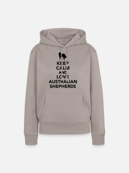 Australian shepherd - Frauen Premium Bio Hoodie - Taupe