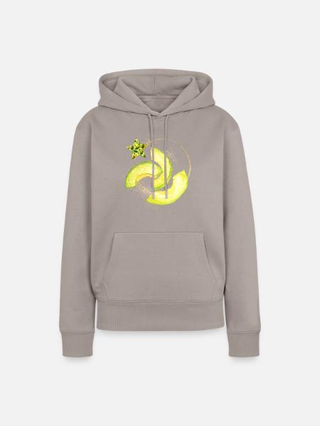Avocado - Frauen Premium Bio Hoodie - Taupe