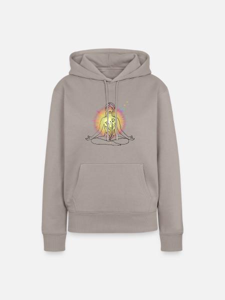 Awakened - Frauen Premium Bio Hoodie - Taupe