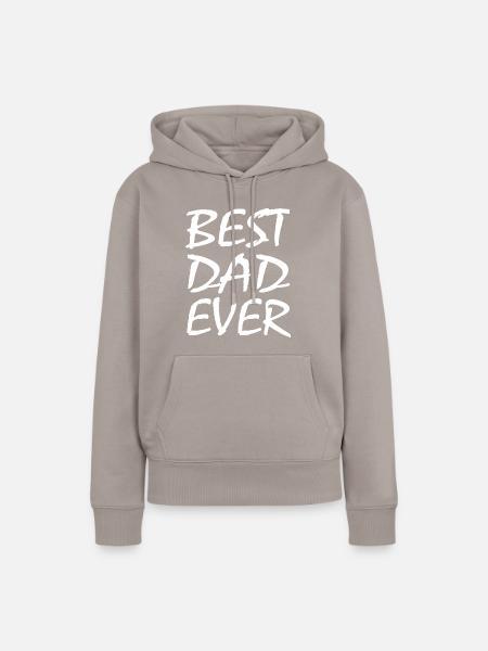 Bester vater - Frauen Premium Bio Hoodie - Taupe