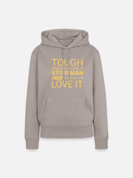Storeman Crazy - Frauen Premium Bio Hoodie - Taupe