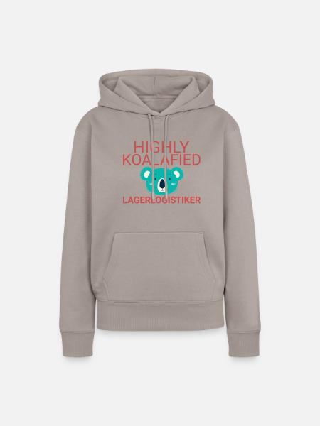 Lagerlogistiker Koalafied - Frauen Premium Bio Hoodie - Taupe