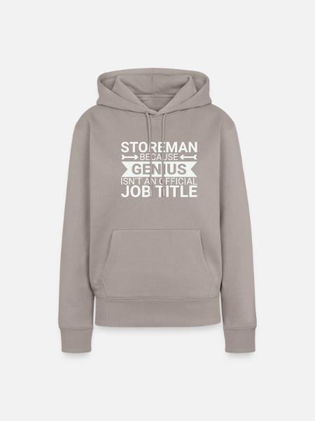 Storeman Genius - Frauen Premium Bio Hoodie - Taupe