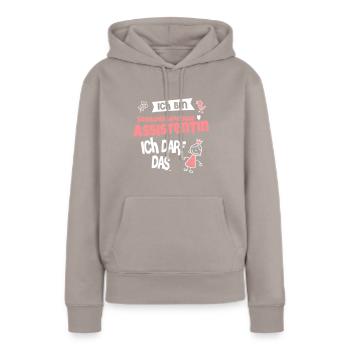 Ich bin Sozialpädagogische Assistentin - Frauen Premium Bio Hoodie - Taupe - Vorne - Julia (174cm)