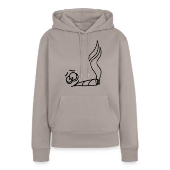 Joint Smoker - Frauen Premium Bio Hoodie - Taupe - Vorne - Julia (174cm)