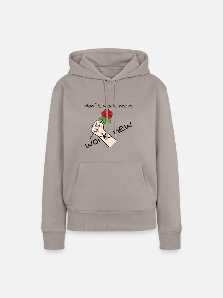 Work New - Frauen Premium Bio Hoodie - Taupe