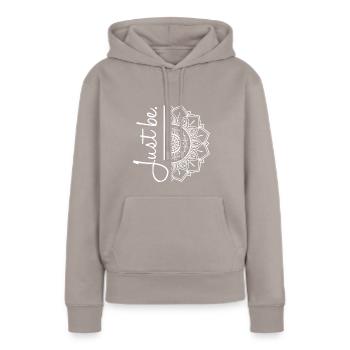 Mandala I Mindset I Spiritual - Women’s Premium Organic Hoodie - taupe - Front - Julia (174cm)