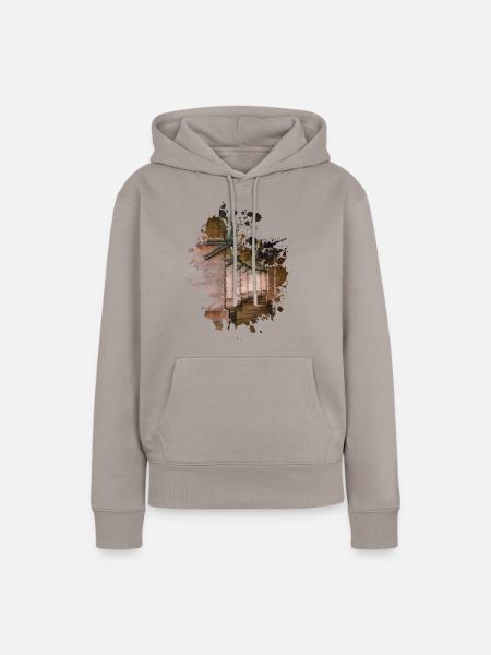 Underground - Frauen Premium Bio Hoodie - Taupe