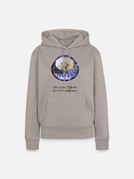 Kaffeesatz - Frauen Premium Bio Hoodie - Taupe