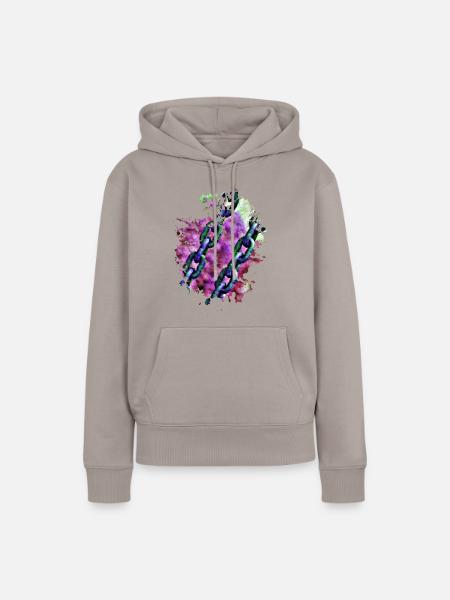 Ketten - Frauen Premium Bio Hoodie - Taupe