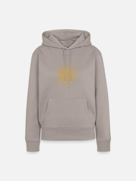 Metatron-Upgrade-Symbol - Frauen Premium Bio Hoodie - Taupe