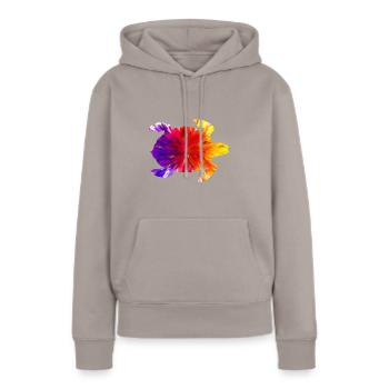 Farbige Schildkröte - Frauen Premium Bio Hoodie - Taupe - Vorne - Julia (174cm)