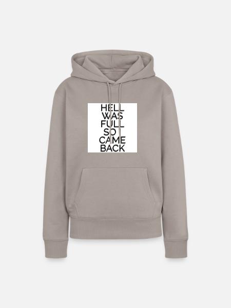 Hell - Frauen Premium Bio Hoodie - Taupe