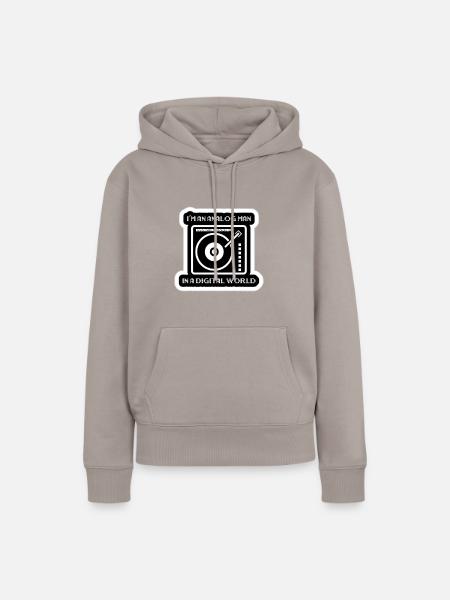 analog - Frauen Premium Bio Hoodie - Taupe