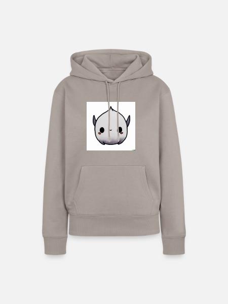 Fluffiges Monster - Frauen Premium Bio Hoodie - Taupe