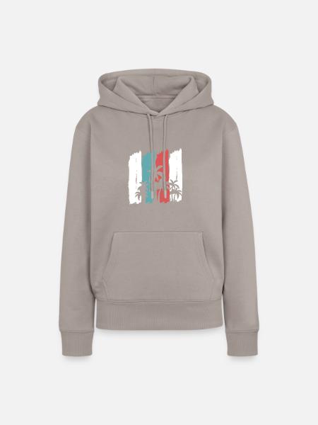 Palms - Frauen Premium Bio Hoodie - Taupe