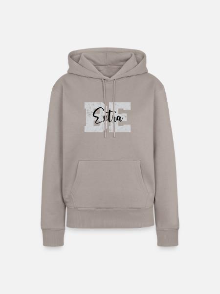 Be Extra - Frauen Premium Bio Hoodie - Taupe