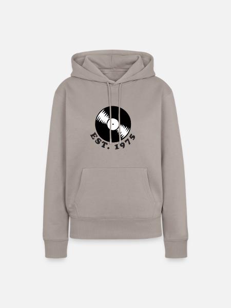 1975 Vintage - Frauen Premium Bio Hoodie - Taupe