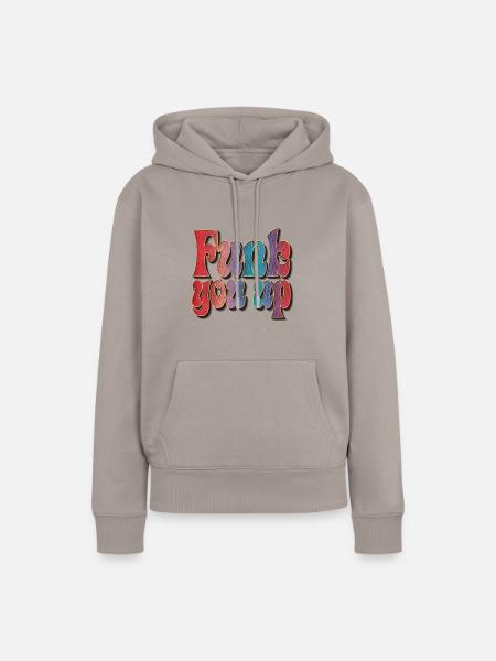 Funk you up - Frauen Premium Bio Hoodie - Taupe