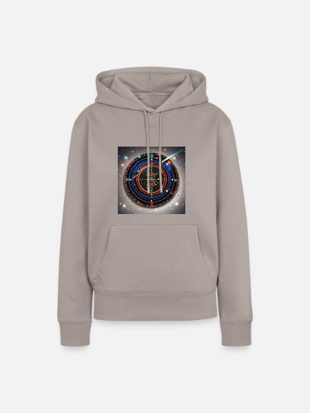 Sternenstaub-Pfeile - Frauen Premium Bio Hoodie - Taupe